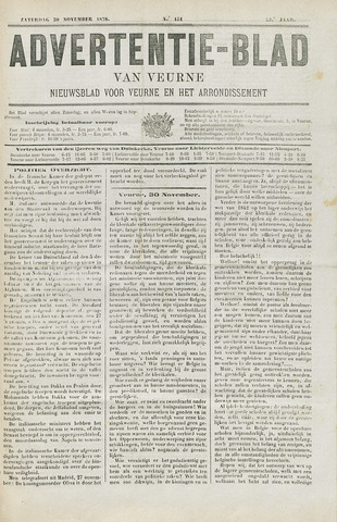 Het Advertentieblad (1825-1914) 1878-11-30