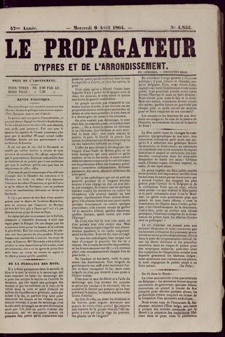 Le Propagateur (1818-1871) 1864-04-06