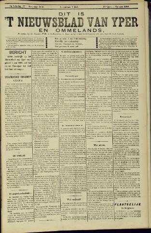 Nieuwsblad van Yperen en van het Arrondissement (1872 - 1912) 1900-11-17