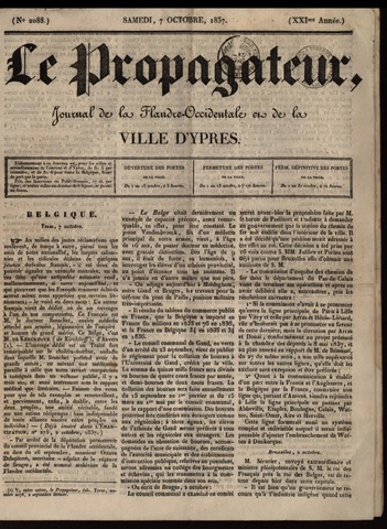 Le Propagateur (1818-1871) 1837-10-07
