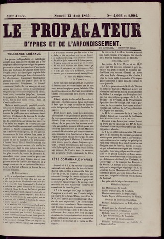 Le Propagateur (1818-1871) 1865-08-12