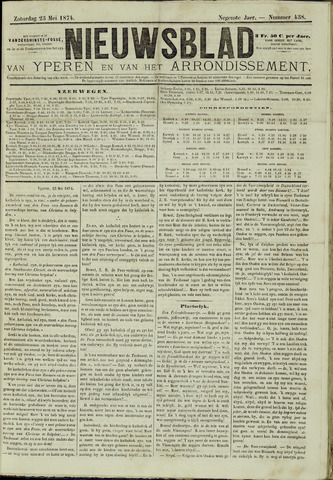 Nieuwsblad van Yperen en van het Arrondissement (1872 - 1912) 1874-05-23
