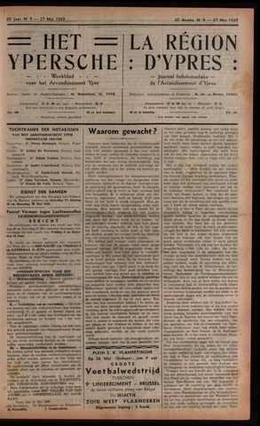 Het Ypersch nieuws (1929-1971) 1939-05-27