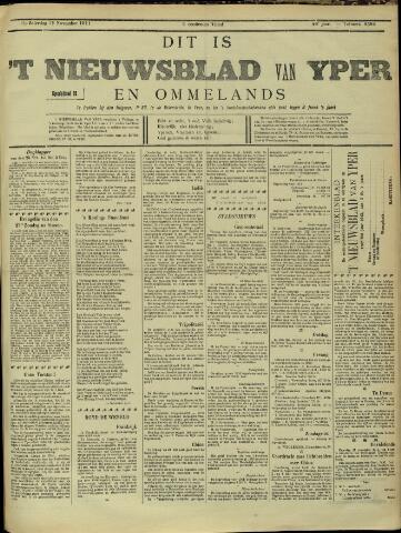Nieuwsblad van Yperen en van het Arrondissement (1872 - 1912) 1911-11-25