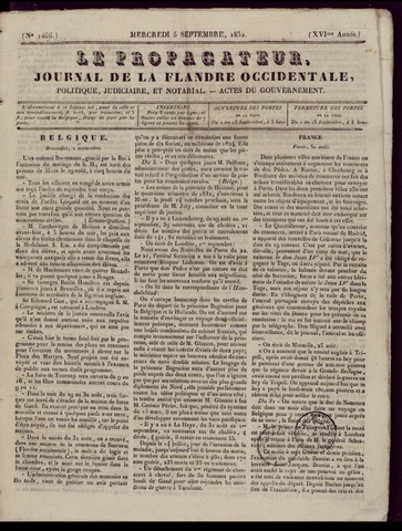 Le Propagateur (1818-1871) 1832-09-05