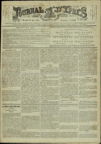Journal d’Ypres (1874-1913) 1878-08-21