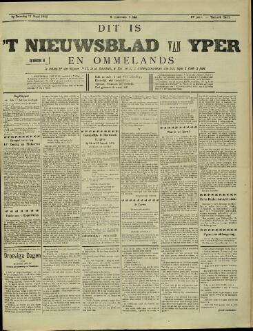 Nieuwsblad van Yperen en van het Arrondissement (1872 - 1912) 1912-08-17