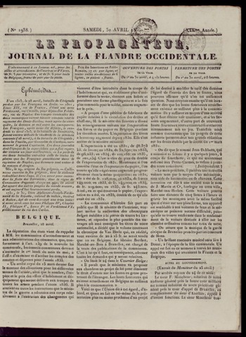 Le Propagateur (1818-1871) 1836-04-30