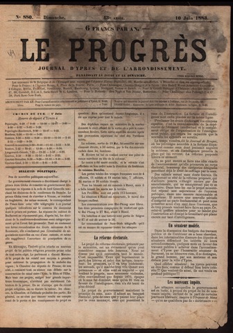 Le Progrès (1841-1914) 1883-06-10