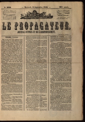 Le Propagateur (1818-1871) 1846-09-09