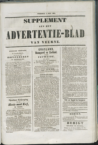 Het Advertentieblad (1825-1914) 1861-06-05