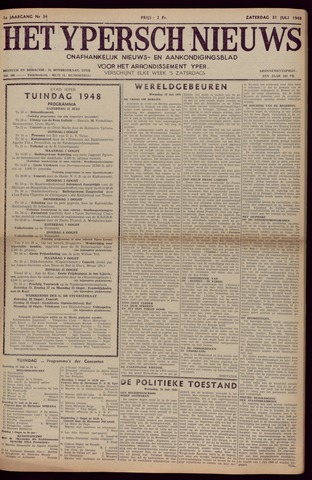 Het Ypersch nieuws (1929-1971) 1948-07-31