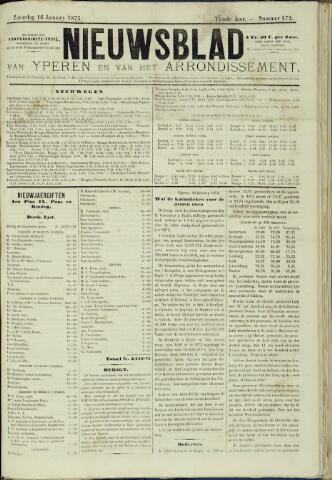 Nieuwsblad van Yperen en van het Arrondissement (1872-1912) 1875-01-16