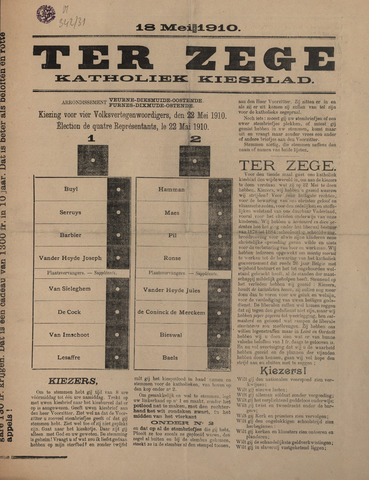 Het Kiesblad van Dixmude (1875-1958) 1910-05-18