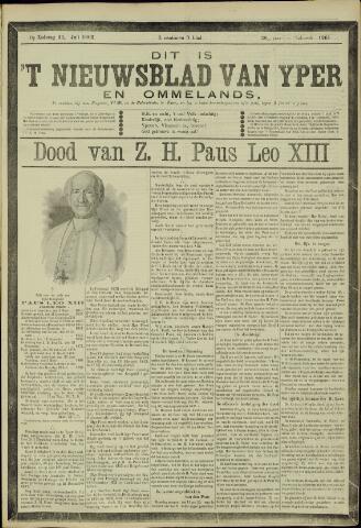 Nieuwsblad van Yperen en van het Arrondissement (1872-1912) 1903-07-25