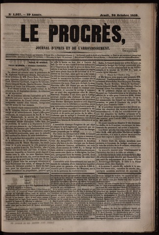 Le Progrès (1841-1914) 1859-10-20