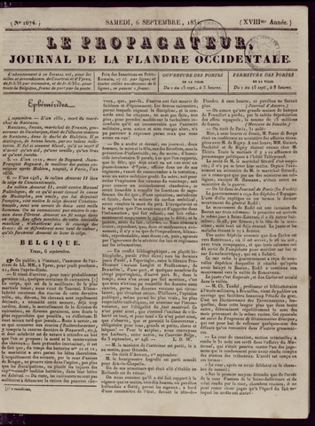 Le Propagateur (1818-1871) 1834-09-06