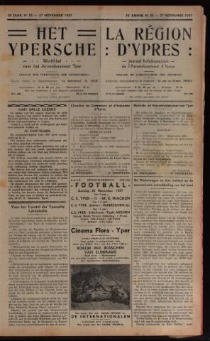 Het Ypersch nieuws (1929-1971) 1937-11-27