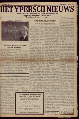 Het Ypersch nieuws (1929-1971) 1954-04-03