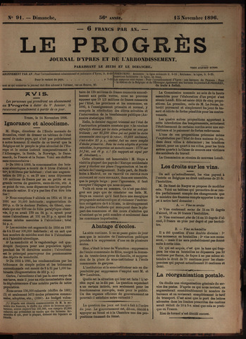 Le Progrès (1841-1914) 1896-11-15