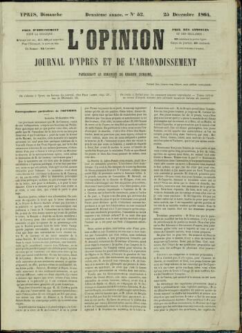 L’Opinion (1863-1873) 1864-12-25