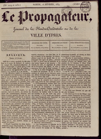 Le Propagateur (1818-1871) 1839-02-16