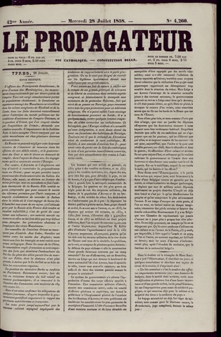 Le Propagateur (1818-1871) 1858-07-28