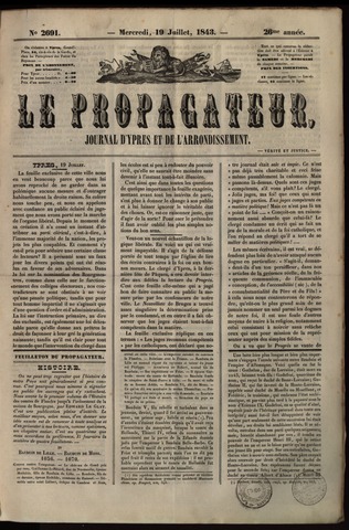 Le Propagateur (1818-1871) 1843-07-19