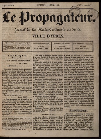 Le Propagateur (1818-1871) 1837-06-17
