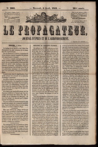 Le Propagateur (1818-1871) 1843-04-05