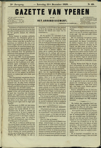 Gazette van Yperen (1857-1862) 1858-12-11
