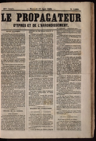 Le Propagateur (1818-1871) 1866-08-01