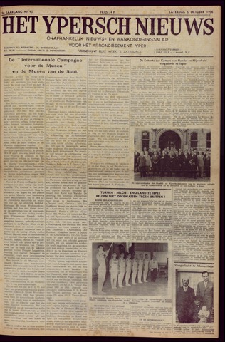 Het Ypersch nieuws (1929-1971) 1956-10-06