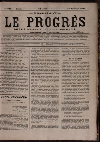 Le Progrès (1841-1914) 1882-11-23