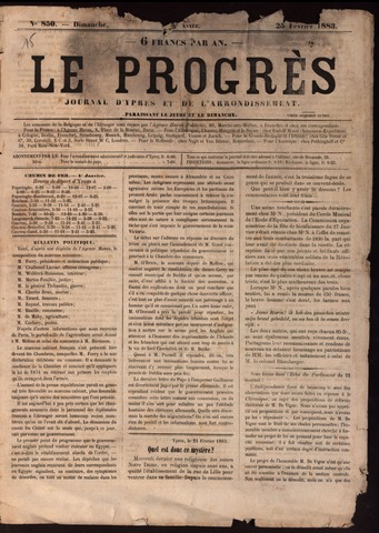 Le Progrès (1841-1914) 1883-02-25