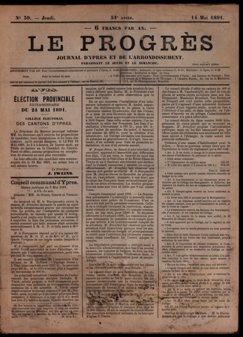 Le Progrès (1841-1914) 1891-05-14