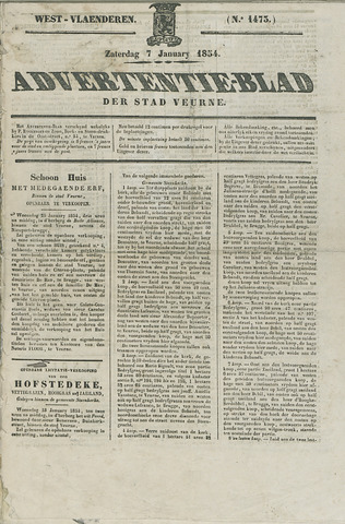 Het Advertentieblad (1825-1914) 1854-01-07