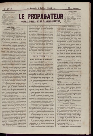 Le Propagateur (1818-1871) 1856-07-05
