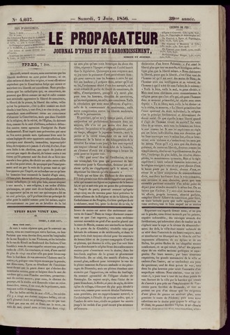 Le Propagateur (1818-1871) 1856-06-07