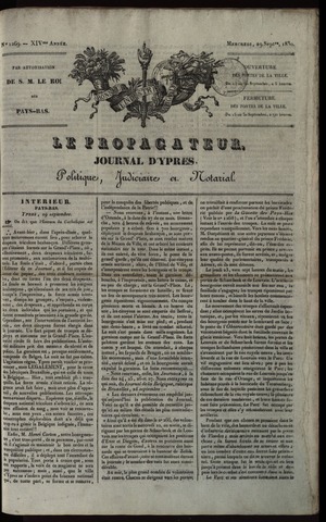 Le Propagateur (1818-1871) 1830-09-29