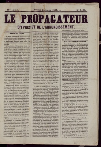 Le Propagateur (1818-1871) 1867-01-02