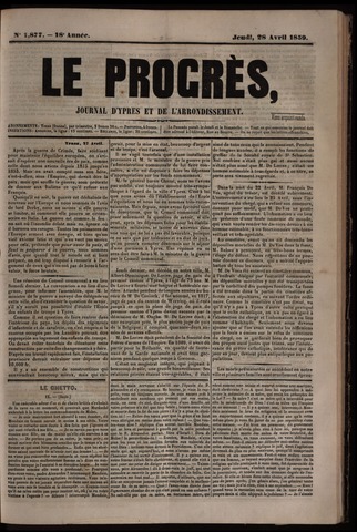 Le Progrès (1841-1914) 1859-04-28