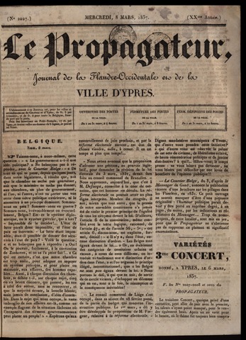 Le Propagateur (1818-1871) 1837-03-08