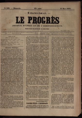 Le Progrès (1841-1914) 1877-03-11