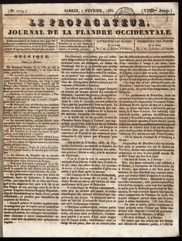 Le Propagateur (1818-1871) 1835-02-07