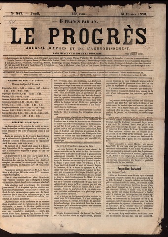 Le Progrès (1841-1914) 1883-02-15