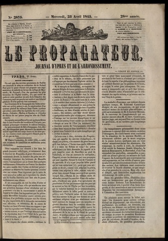 Le Propagateur (1818-1871) 1845-04-23