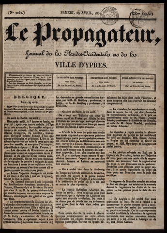 Le Propagateur (1818-1871) 1837-04-29