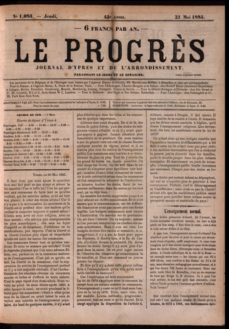 Le Progrès (1841-1914) 1885-05-21