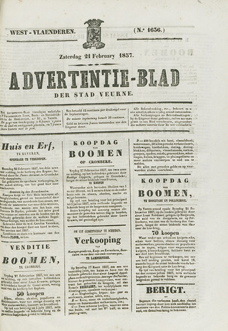 Het Advertentieblad (1825-1914) 1857-02-21